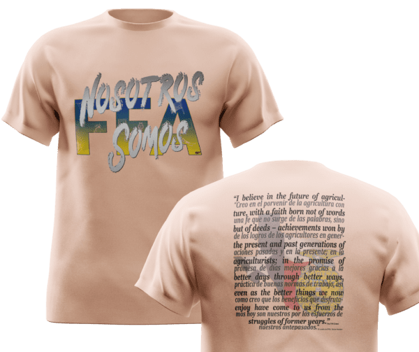 Nosotros-Front & Back Peach