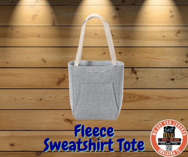 Fleece Sweatshirt Tote | Gray