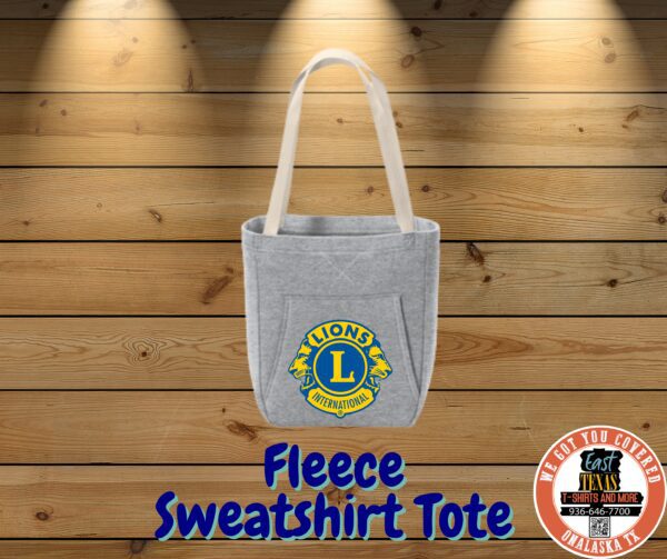 Fleece Sweatshirt Tote-LC