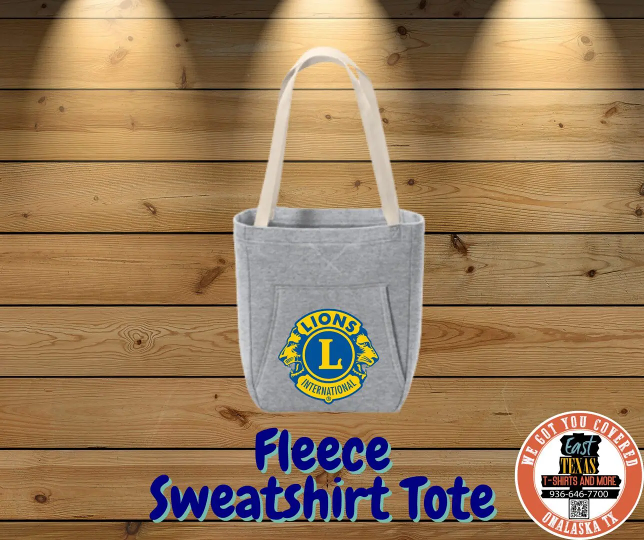 Fleece Sweatshirt Tote