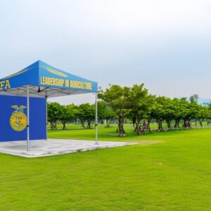 FFA Tent Bundle – Custom Aluminum Tent + Optional Branded Wall