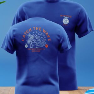 Blue Catch the Wave Orangefield FFA t-shirts