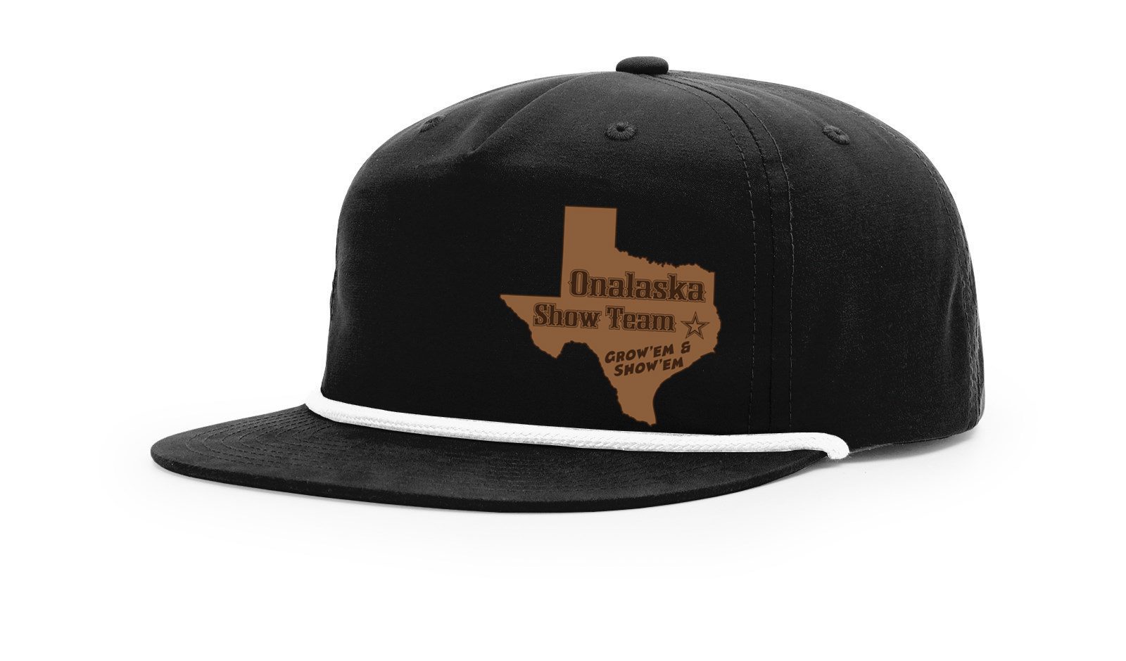 Black cap with Onalaska Show Team logo
