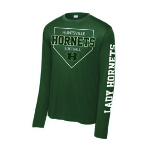 Huntsville Lady Hornet Dry Fit Long Sleeve T-Shirt – Rockin’ the Base Design