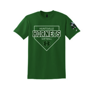 Huntsville Lady Hornets Rockin’ the Base - Cotton Blend Short Sleeve T-Shirt