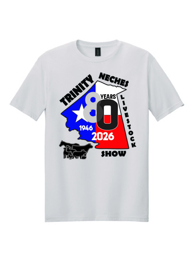 Trinity Neches Livestock Show 80th anniversary shirt