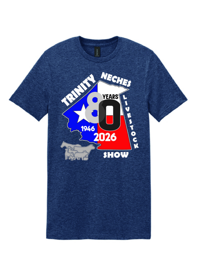 Trinity Neches 80th livestock show t-shirt
